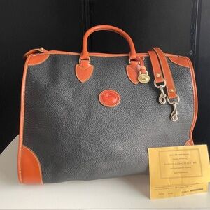 Dooney and Bourke R39 AWL Leather Travel carry on weekender Bag Luggage